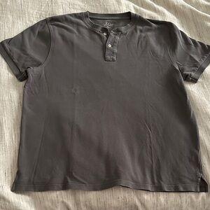 J-Crew Gray Henley Shirt